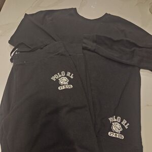 Polo by Ralph Lauren Jogging Suit Black Shirt & Top Set